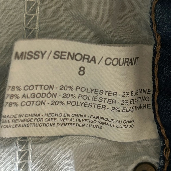 Anne Klein slim straight jeans with stretch size 8 - Picture 6 of 6